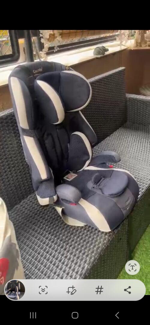 Convertible Baby Car Seat – Black & Beige