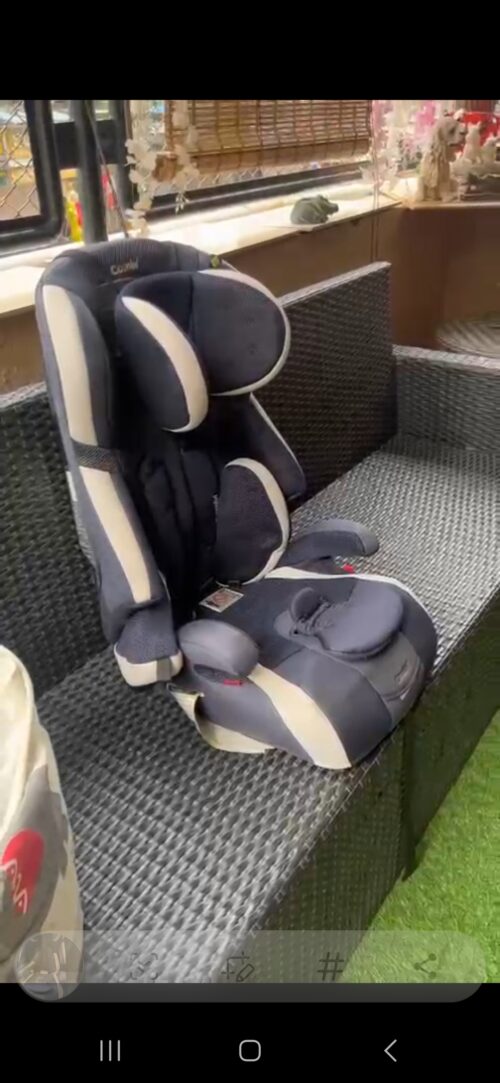 Convertible Baby Car Seat – Black & Beige
