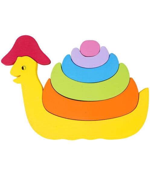 Stacking Snail – Eco-Friendly Wooden Toy