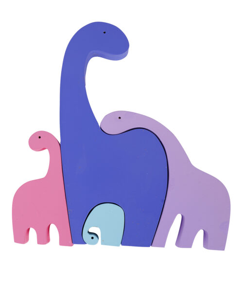 Mighty Dino – 5-Piece Wooden Dinosaur Puzzle