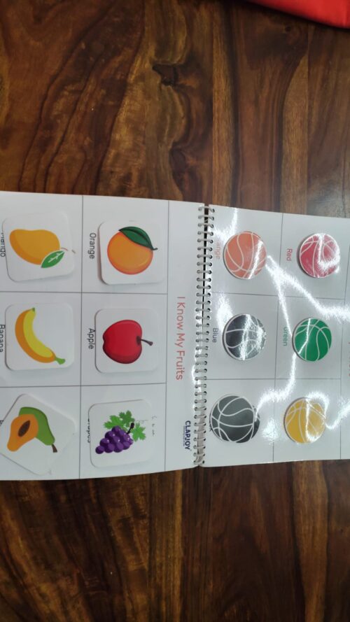 Clapjoy Learner’s Binder | Interactive Activity Learning Book for Kids | Gently Used