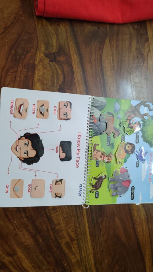 Clapjoy Learner’s Binder | Interactive Activity Learning Book for Kids | Gently Used