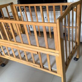 Baby Cot with Mattress & Pillow Set – Brand New