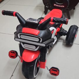 Kidsmate Ranger Pedal Tricycle – Black & Red | With Music, Lights & Push Handle (1–3 Years)