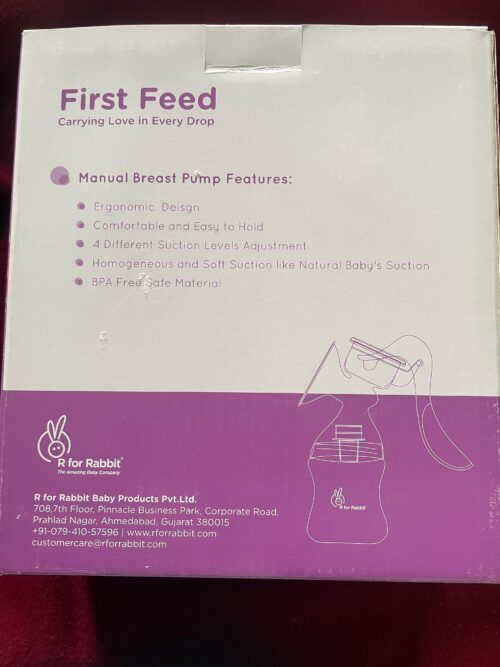 R for Rabbit Manual Breast Pump – Brand New (2025)