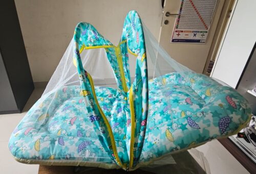 Zoe Baby Gadda Set with Net & Sleeping Bag Combo