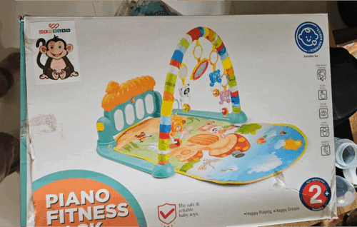 Wembley Piano Fitness Rack with Rattles & Mirror Play Mat