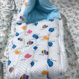 FirstCry Quilted Baby Sleeping Nest – “Bee & Hearts” Print
