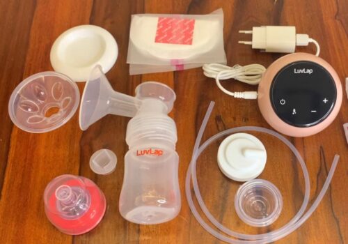 LuvLap Adore Single Electric Breast Pump with Rechargeable Battery