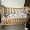 3-in-1 Multipurpose Wooden Baby Cot with Bedding (Purchased July 2023)