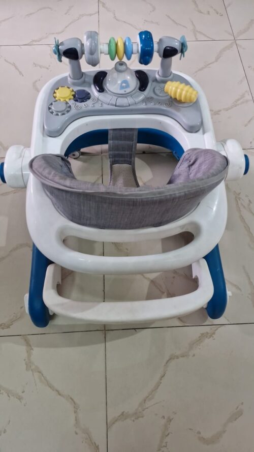 Babyhug Convertible Walker & Push Walker | Adjustable Height, Music & Lights | Gently Used – 2024