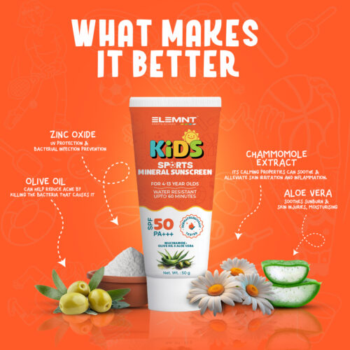 Elemnt Kids Sports Mineral Sunscreen – SPF 50+