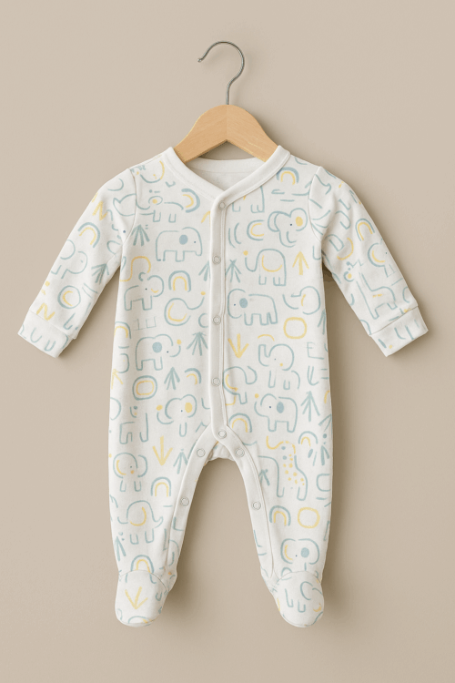 Mothercare Unisex Cotton Sleepsuit (0–1 Month)