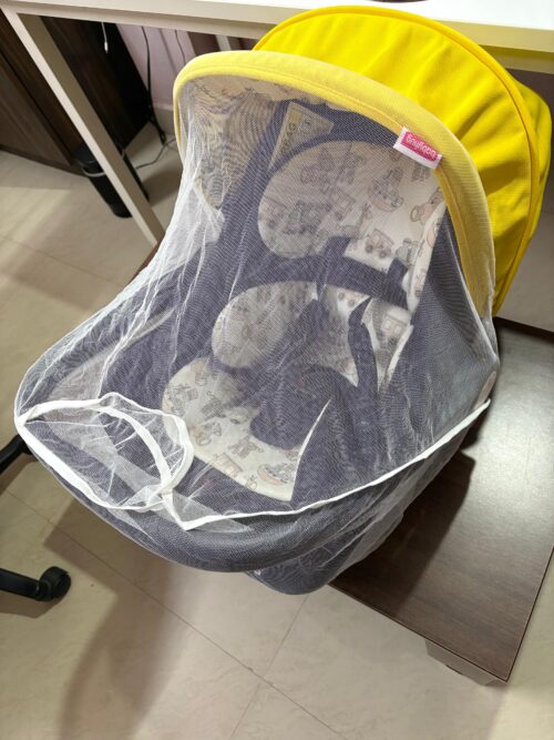 Babyhug Car Seat Cum Carry Cot with Mosquito Net (0–15 Months)