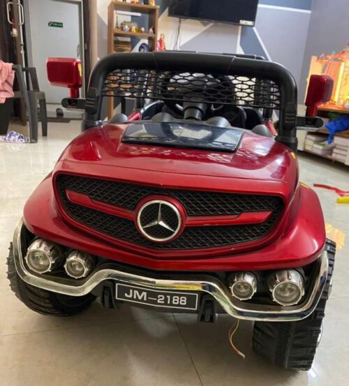 Premium Battery-Operated Mercedes-Style Ride-On Car – Red