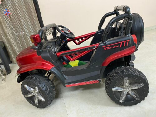 Premium Battery-Operated Mercedes-Style Ride-On Car – Red