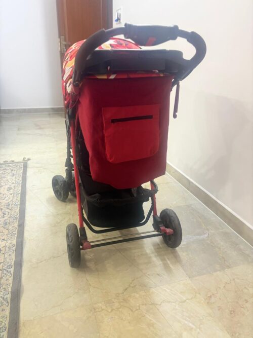 Junior Foldable Baby Stroller with Premium Wheels – Red