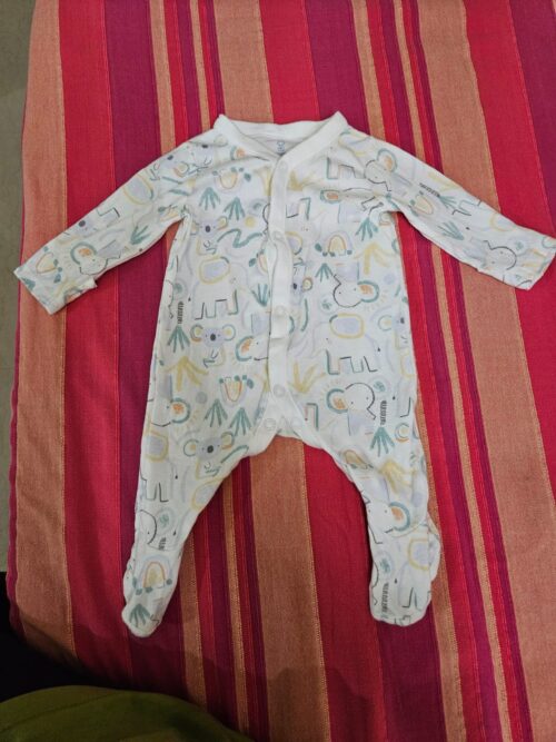 Mothercare Unisex Cotton Sleepsuit (0–1 Month)