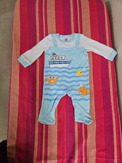 Popees Baby Boy Cotton Romper – 1 to 3 Months